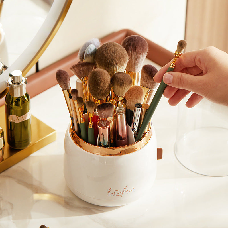 Organizador Giratorio para Brochas de Maquillaje