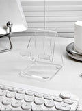 Soporte Acrílico Transparente para Celular de Escritorio