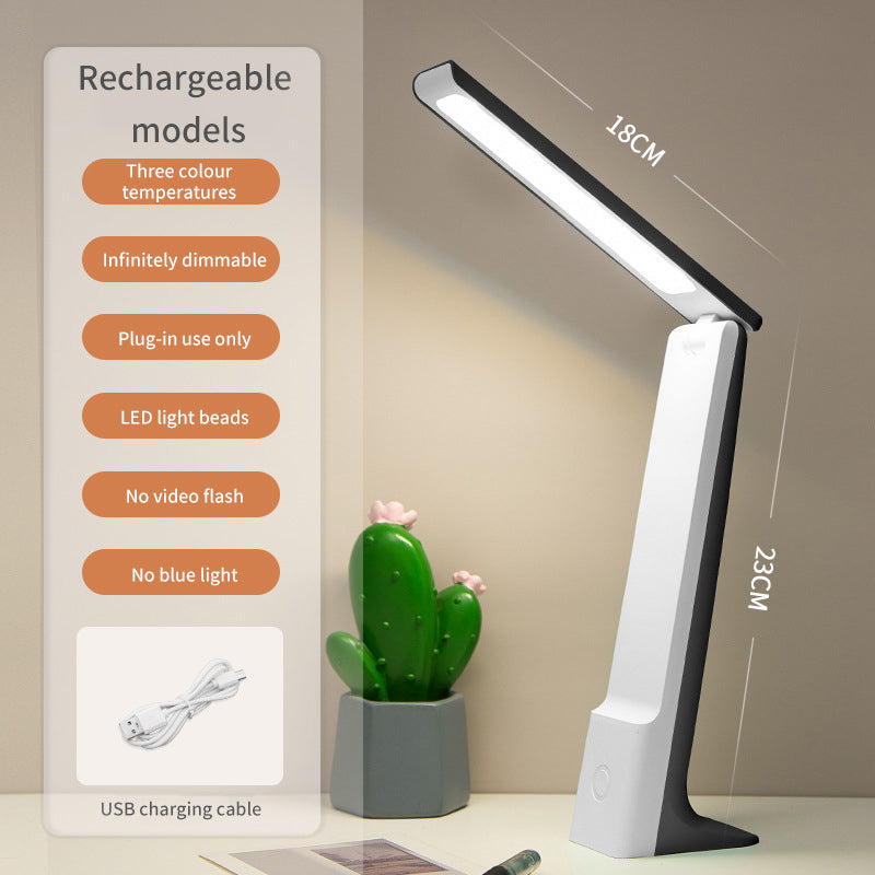Lámpara LED de Escritorio Recargable y Plegable