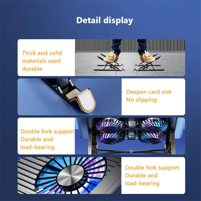 Soporte Plegable para Notebook con Ventilación