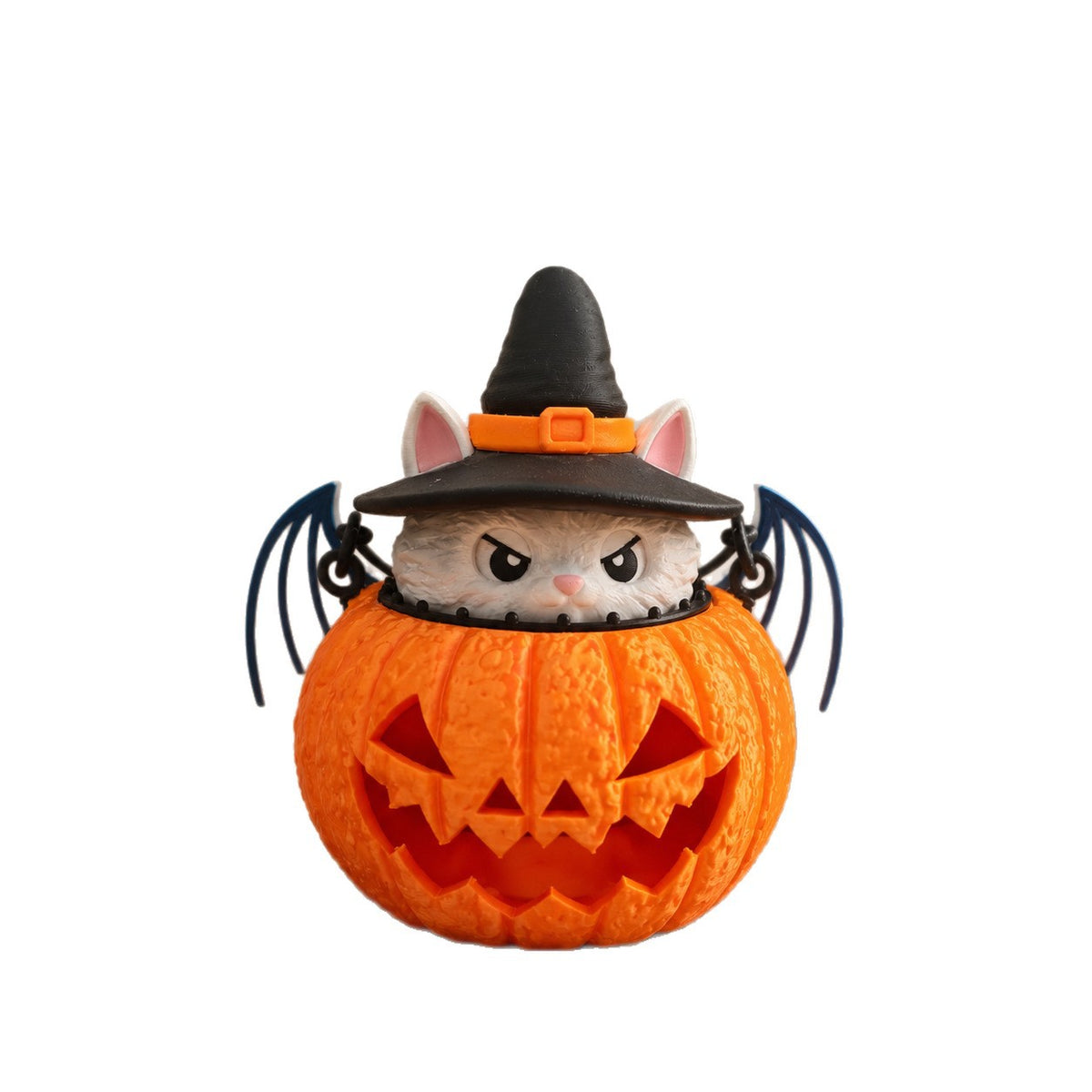 Lámpara LED Decorativa Gato Calabaza de Halloween