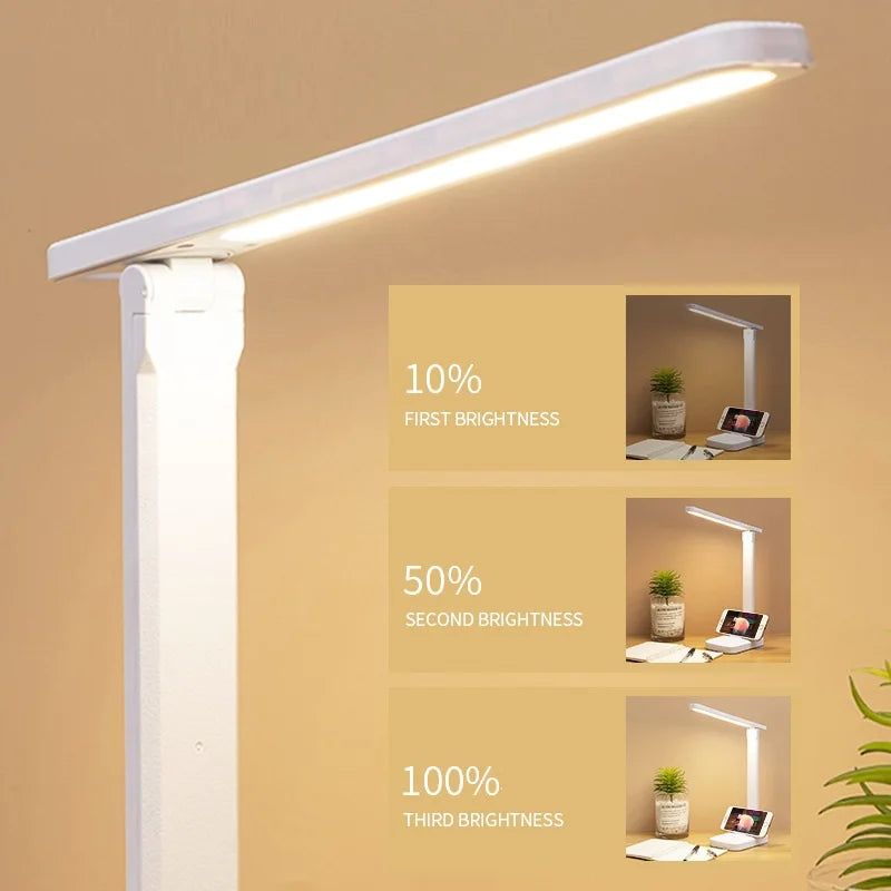 Lámpara LED de Escritorio con Control Táctil y Regulación de Luz