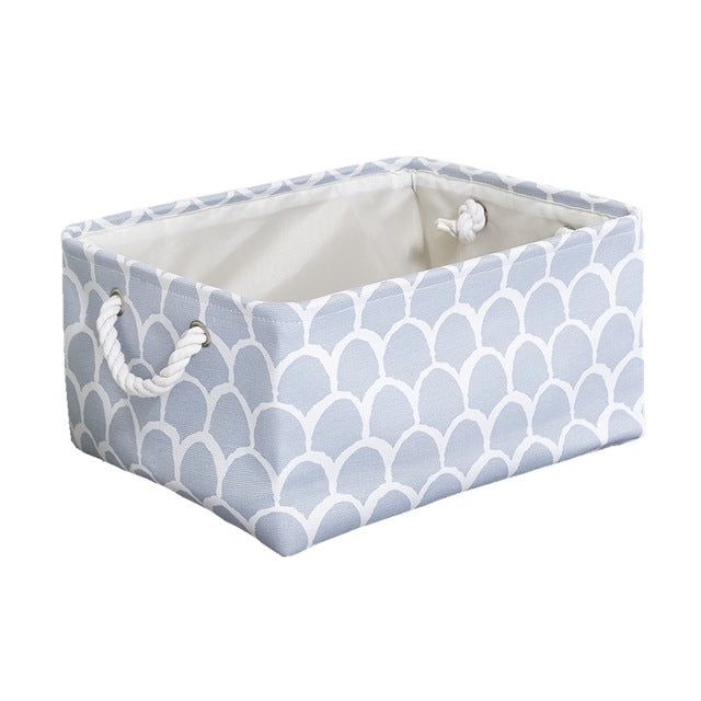 Cesta Organizadora Plegable de Tela con Asas