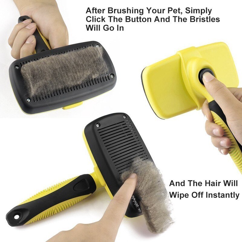 Cepillo Autolimpiante para Perros y Gatos
