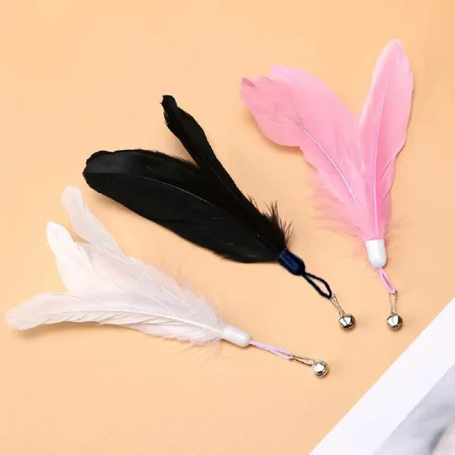 Juguete Interactivo con Plumas y Ventosa para Gatos