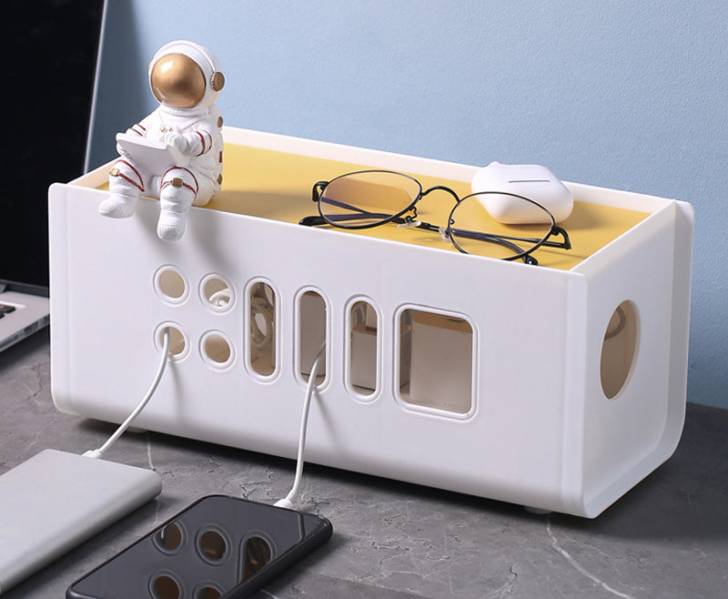 Caja Organizadora para Cables, Regletas y Cargadores