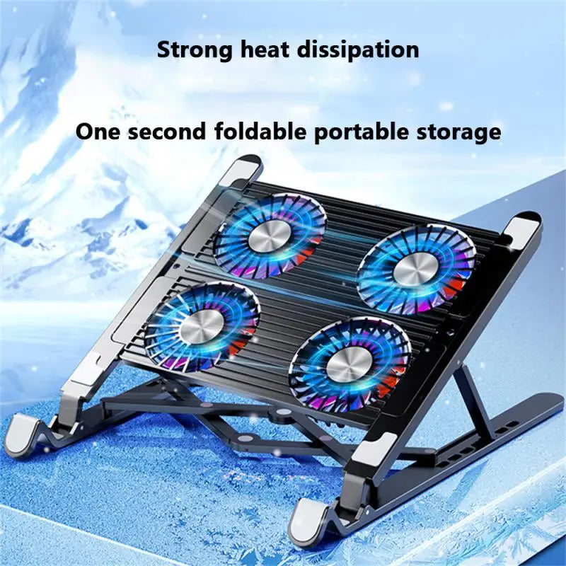 Soporte Plegable para Notebook con Ventilación