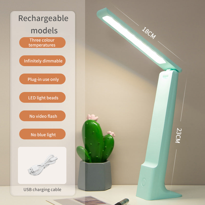 Lámpara LED de Escritorio Recargable y Plegable