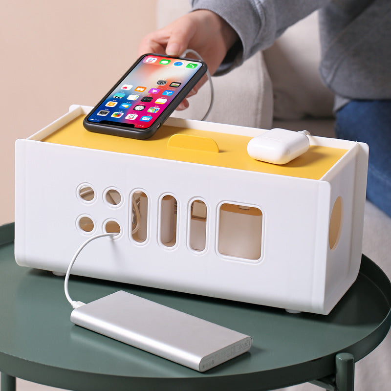 Caja Organizadora para Cables, Regletas y Cargadores
