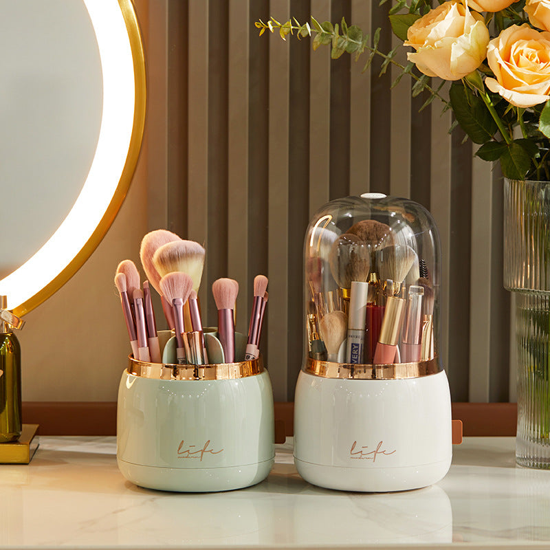 Organizador Giratorio para Brochas de Maquillaje