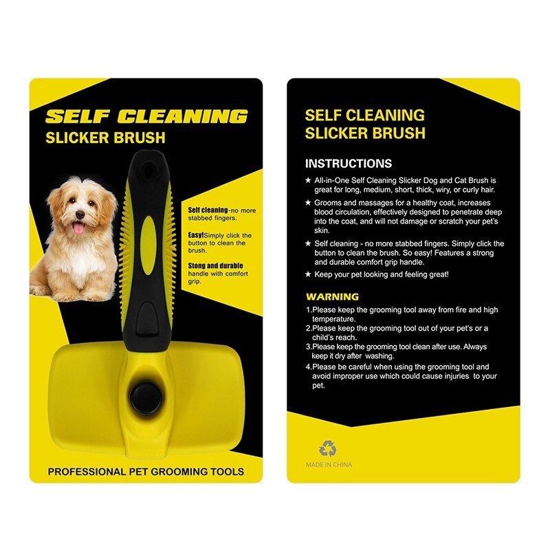 Cepillo Autolimpiante para Perros y Gatos