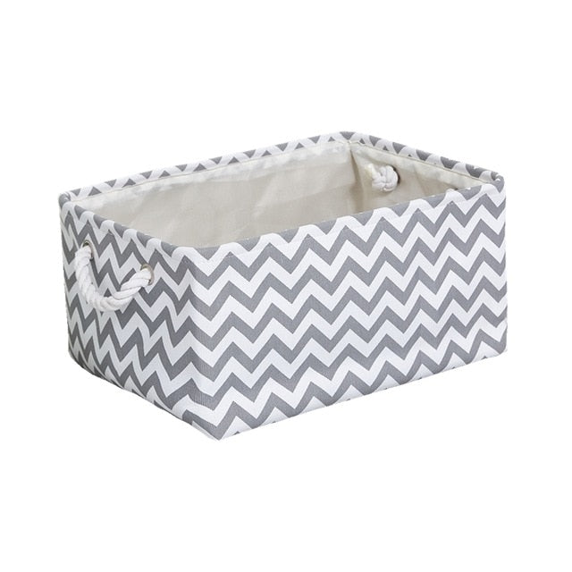 Cesta Organizadora Plegable de Tela con Asas