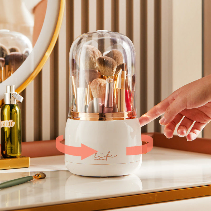 Organizador Giratorio para Brochas de Maquillaje