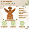 Second choice: Guardian angel as a tactile object made of olive wood – with minor flaws