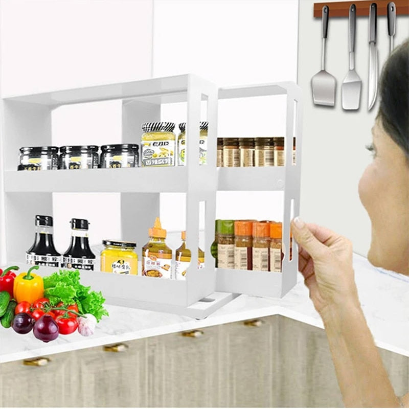 Organizador Giratorio de Especias para Cocina