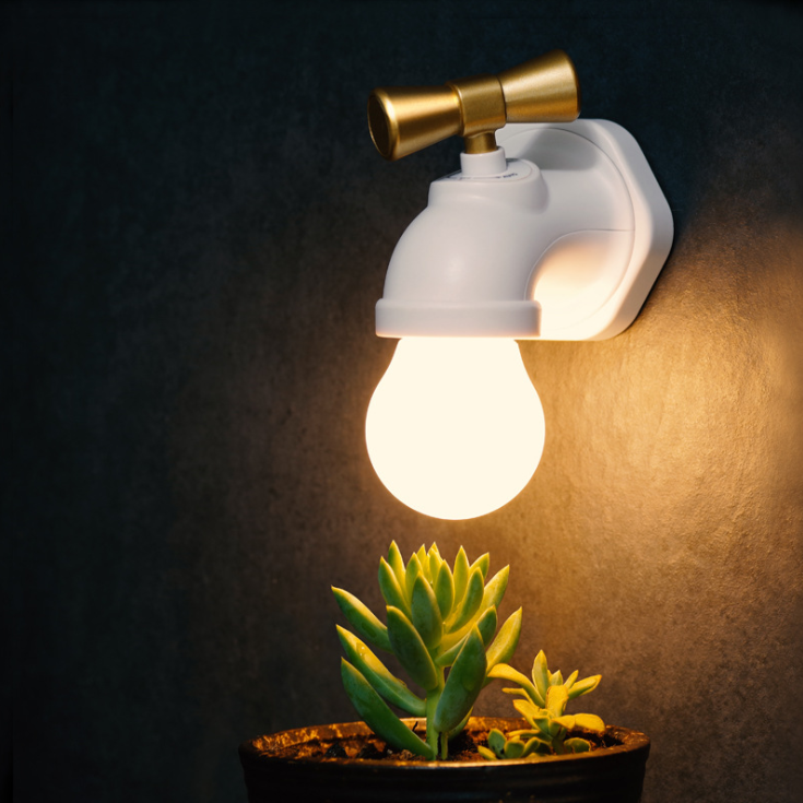 Lámpara Nocturna LED con Diseño de Grifo