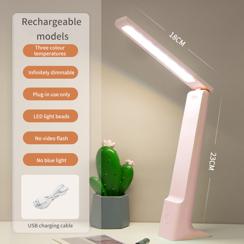 Lámpara LED de Escritorio Recargable y Plegable