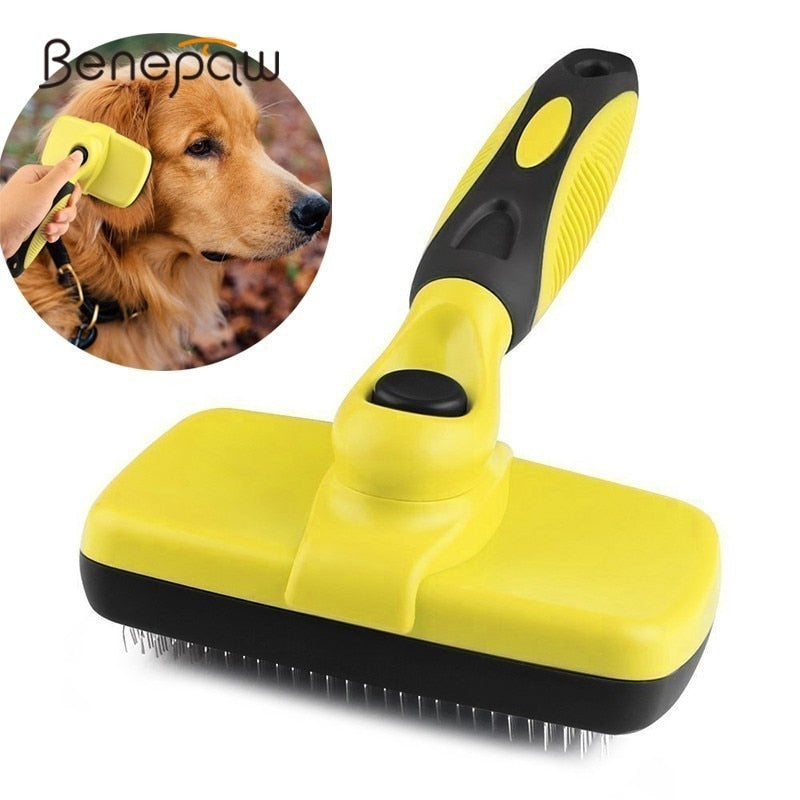 Cepillo Autolimpiante para Perros y Gatos
