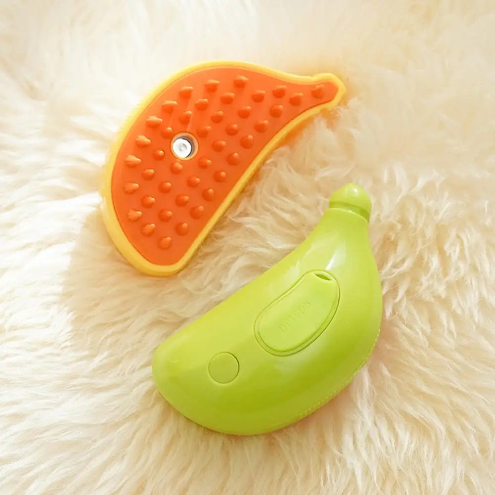 Cepillo Multifuncional para Mascotas con Diseño de Fruta