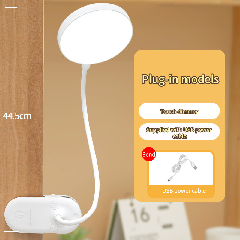Lámpara LED Recargable con Pinza para Escritorio