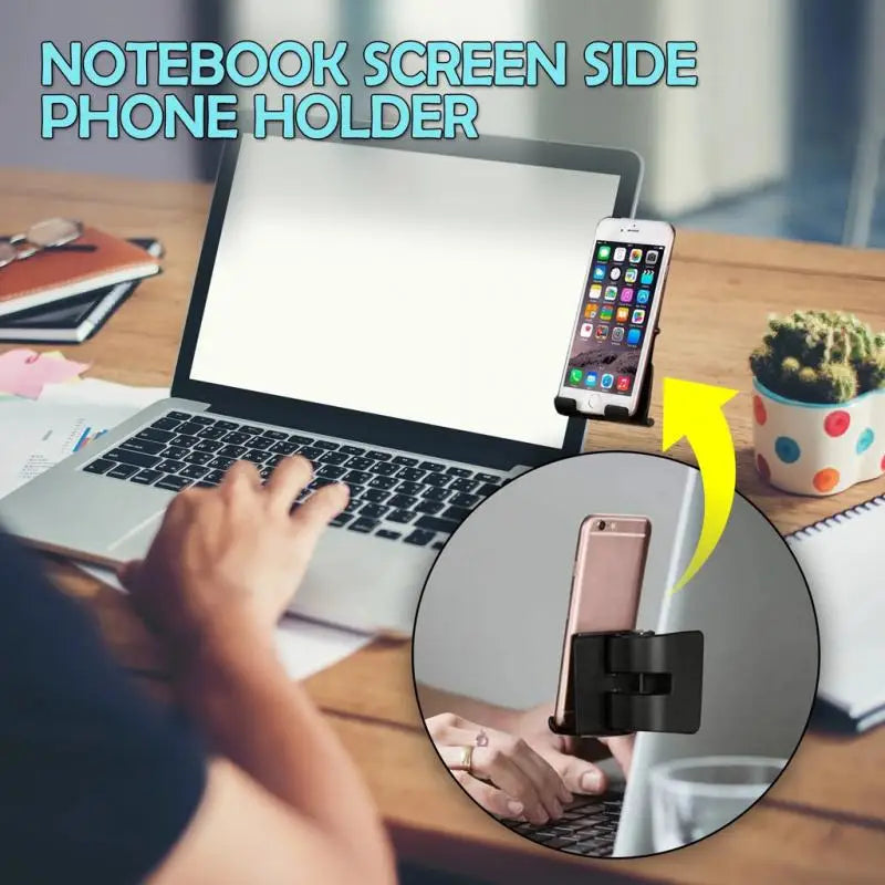 Soporte Ajustable para Celular en Notebook o Monitor