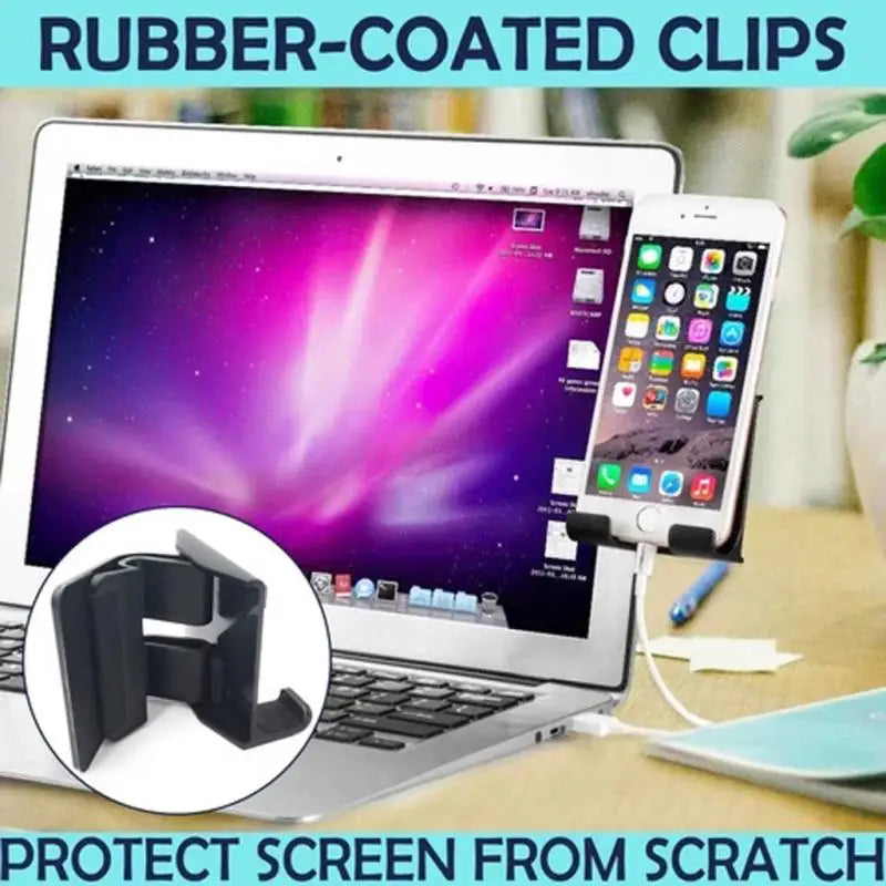 Soporte Ajustable para Celular en Notebook o Monitor