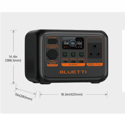 BLUETTI AC2P Portable Power Station 230.4Wh LiFePO4 Battery, 300W AC Output, Fast Charging & App Control